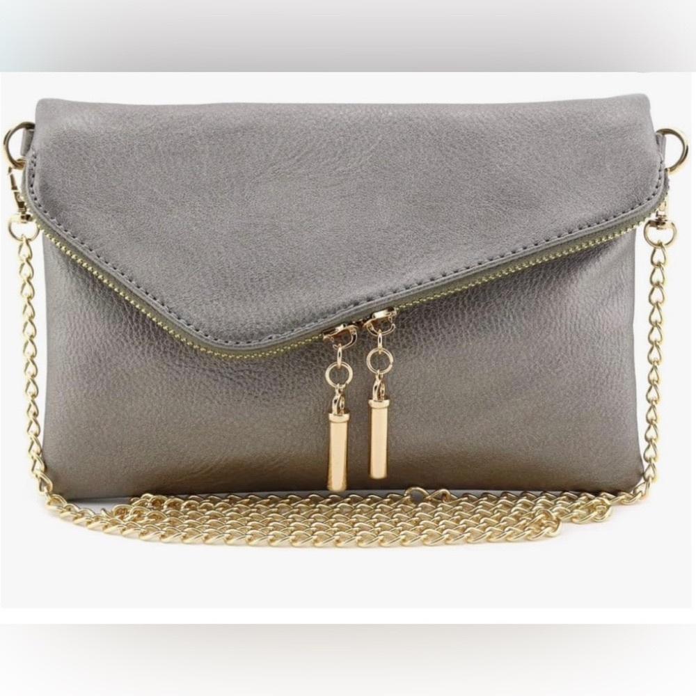 Wristlet Clutch Crossbody Bag with Chain Strap